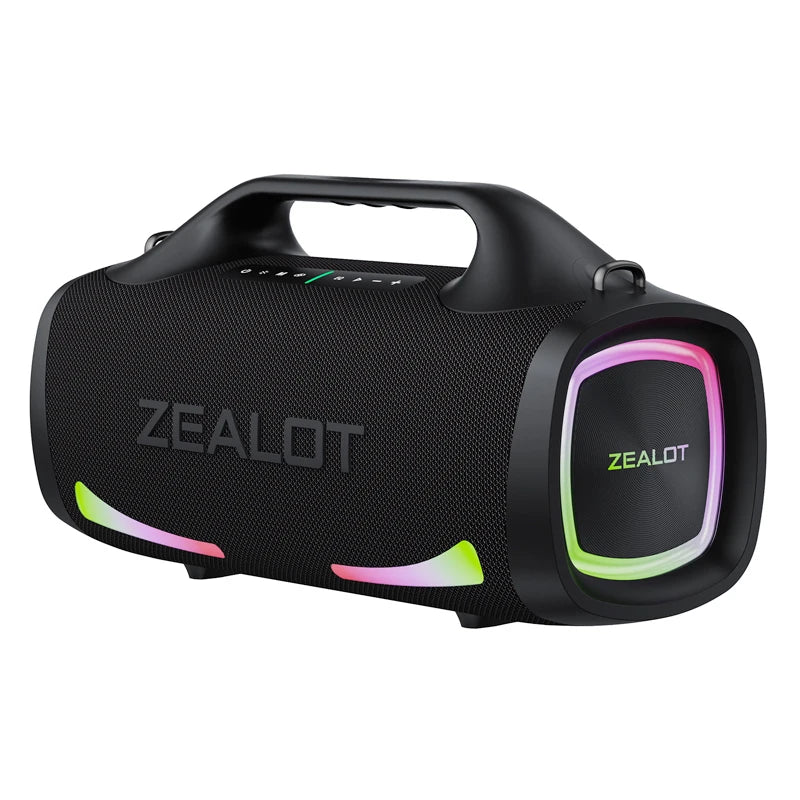 ZEALOT-S79 100W Loud Bluetooth Speaker with Stereo Sound, Built-in Power Bank, IPX6 Waterproof, for Party,Camping