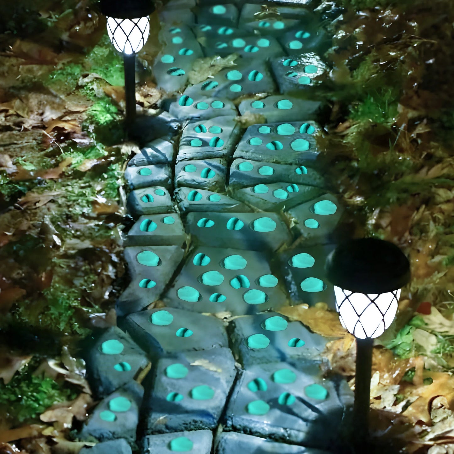 4.5LB Glowing Rocks For Outdoor Decor, Garden Lawn Yard, Aquarium, Walkway, Fish Tank, Pathway