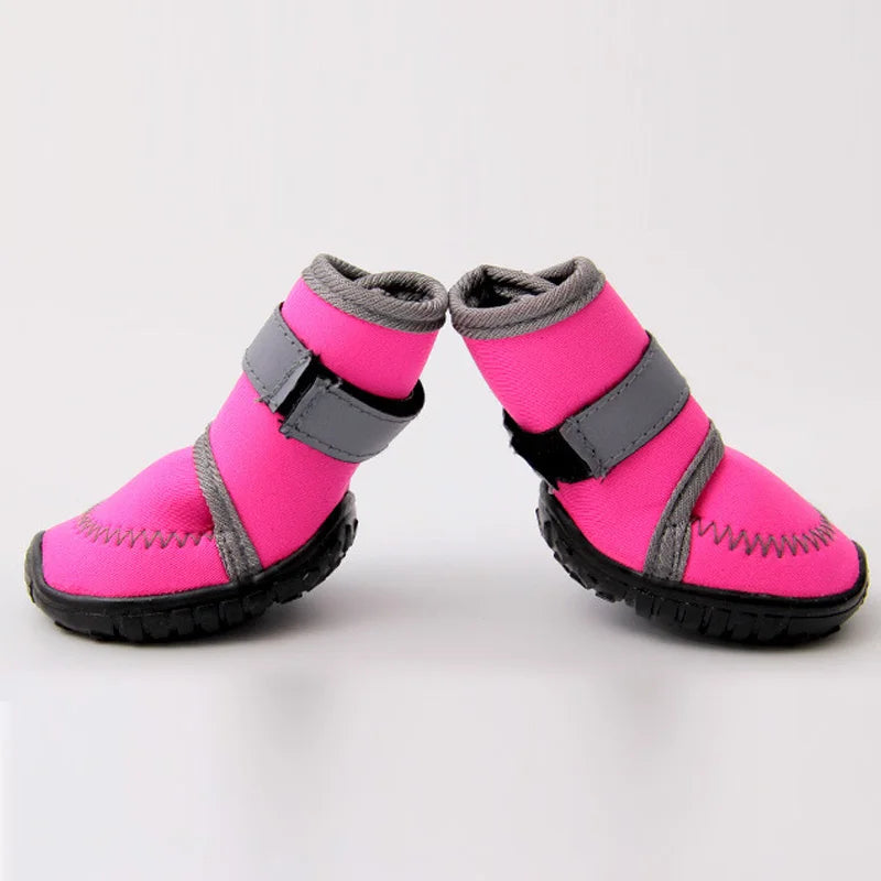 Winter Pet Dog Shoes For Large Dogs Waterproof Shoes For Dog Anti-Slip Dog Boots For Small Dogs Reflective Dog Hiking Shoes