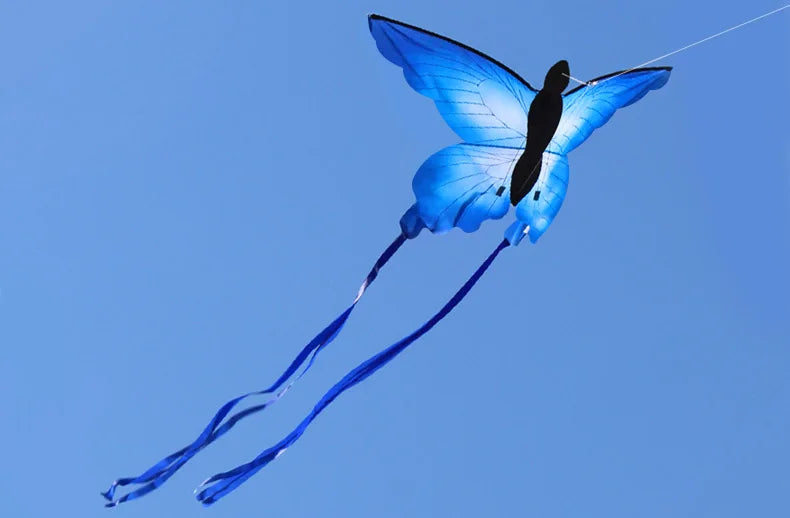Strong Butterfly With  Long  Tail!Huge Beginner Kites for Kids And Adults 55-Inch Come With String And Handle
