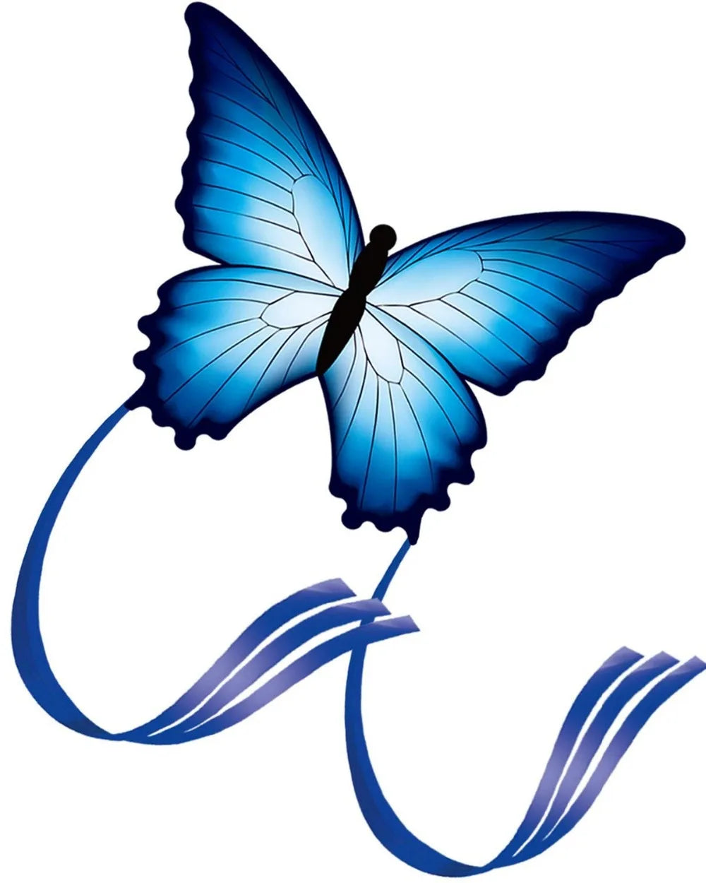 Strong Butterfly With  Long  Tail!Huge Beginner Kites for Kids And Adults 55-Inch Come With String And Handle