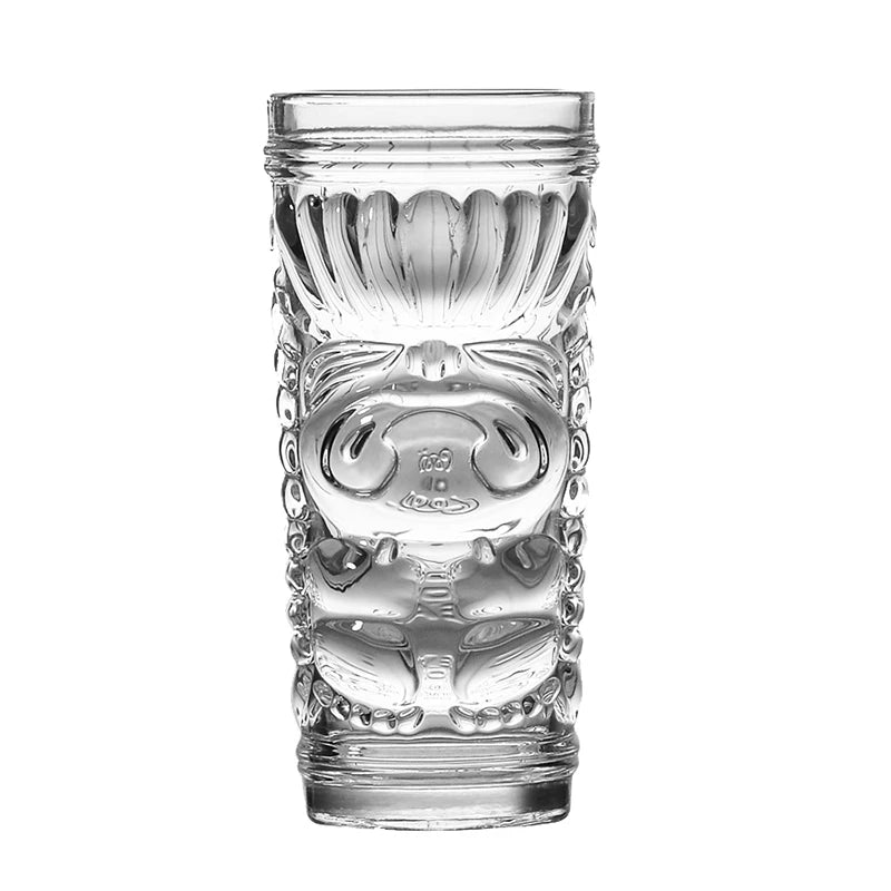 Glass Tiki Mug Modern Bar Tiki Cooler Clear Tumblers