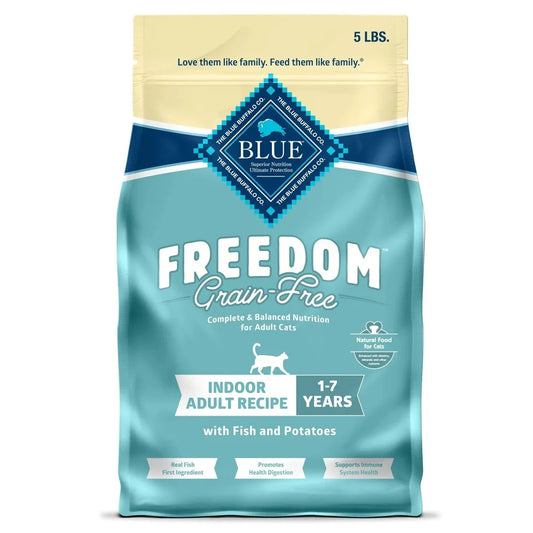 Freedom Natural Grain-Free Indoor Adult Dry Cat Food, Fish Recipe, 5-lb Bag
