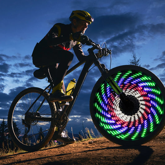 Bicycle Spoke LED Lights Bike Motorcycle Wheel Spoked Light Protector Covers Pipe For Motocross Bicycle Bike Cool Accessories