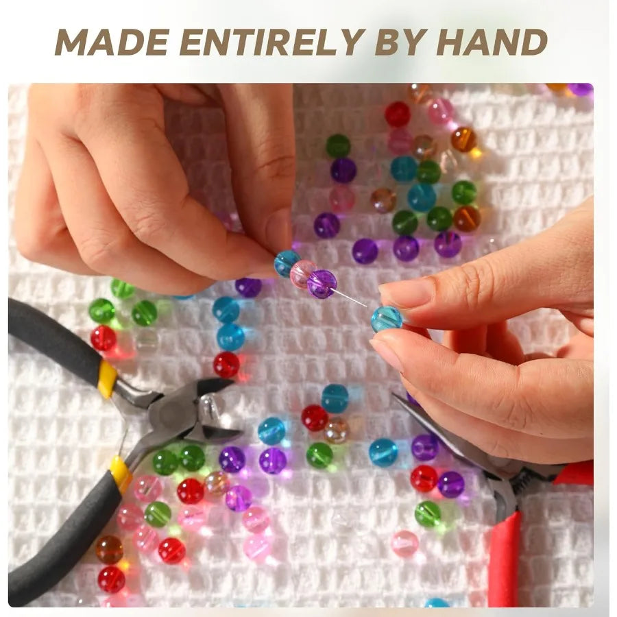 2 Pack Macrame Plant Hanger Handmade Glass Bead Plant Hanger Colorful Drative Bohemian Hanging Planter Holder for Indoor and Ou