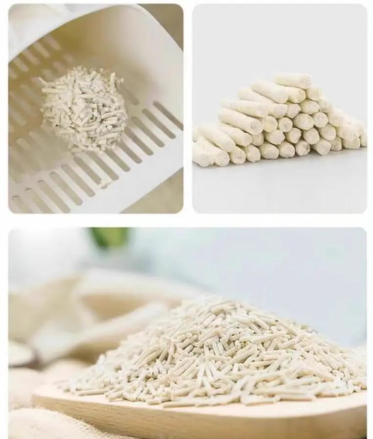FEELING BEST Tofu Cat Litter 5.6LB Fast Clumping, Dust-Free,100% Food Grade Raw Materials, Solubility in Water