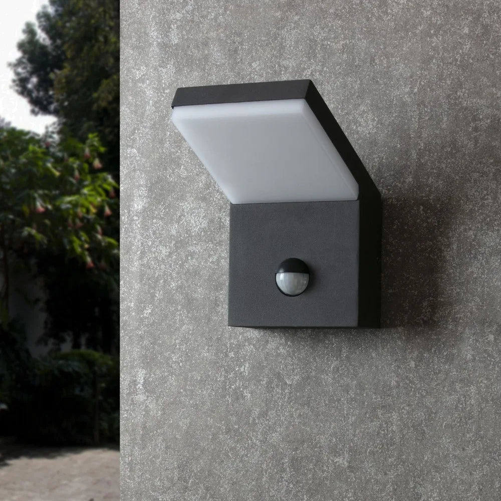 Wall Light Outdoor LED Wall Mount Lamp with Motion Sensor Lantern Fixture Wall Sconce Lighting