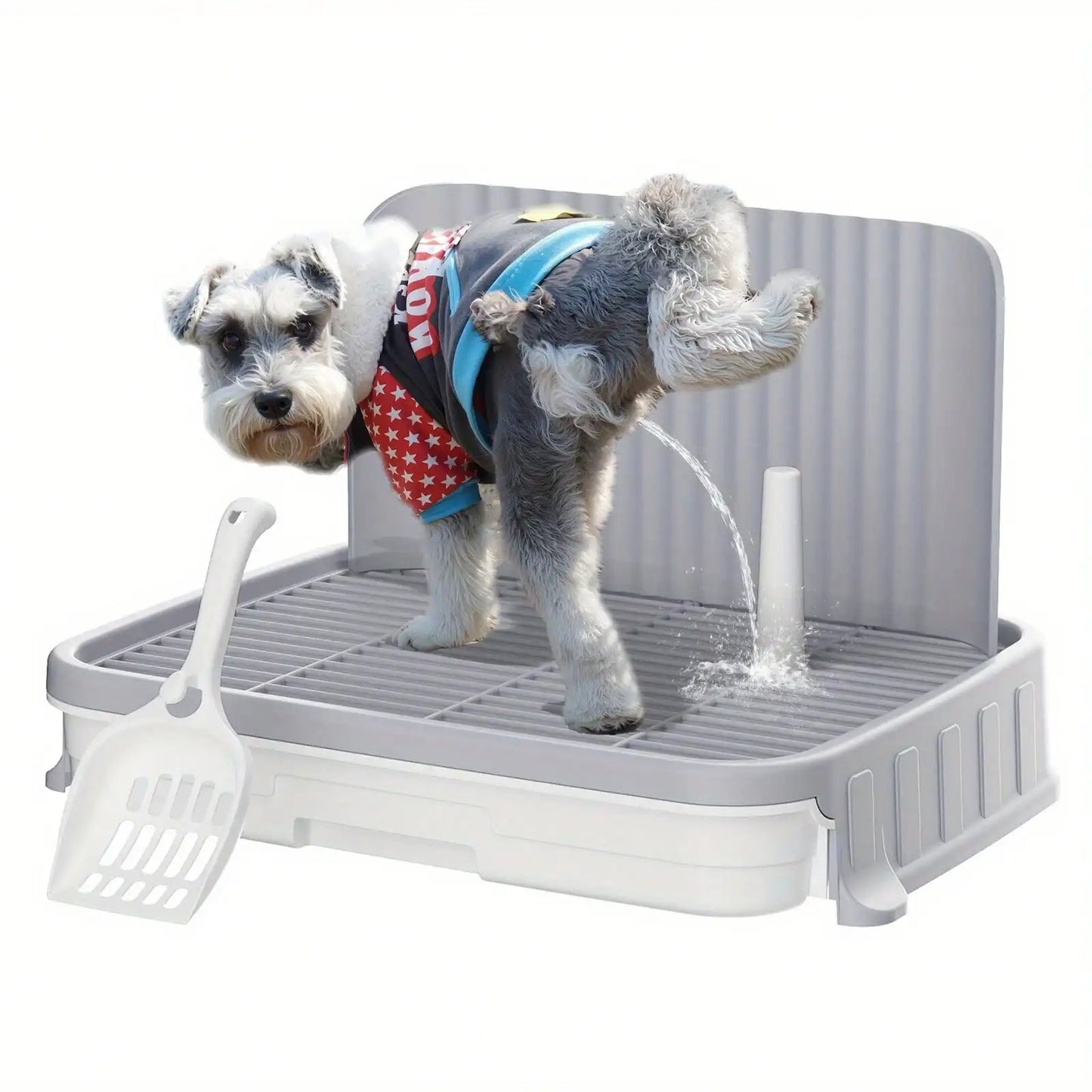 Indoor Dog Potty Tray with Protection Wall | Every Side for No Leak Keep Paws Dry and Floors Clean
