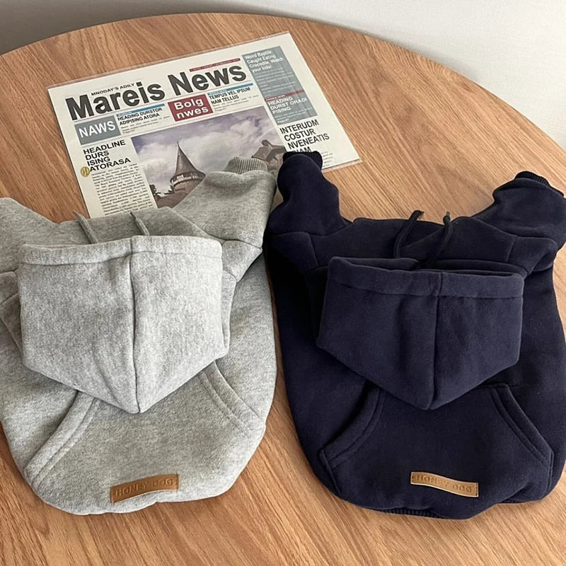 Warm Dog Hoodies Soft Fleece Pet Clothes for Small Medium Dogs Comfortable Puppy Clothes Yorkshire Chihuahua Costumes Pet Supply