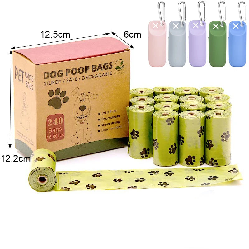 Portable Dog Poop Bag Case Toilet Bag Garbage Bin Sofe Silicone Pet Garbage Bag Dispenser Dog Poop Bag Storage Device With Hook - Quick and EZ Shop