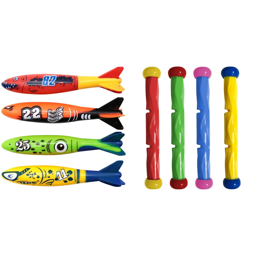 Ren Summer Pool Diving s Creative Throwing Dive Water  Pool Treasure Hunt Diving Torpedo Water Ring Pool Accessories
