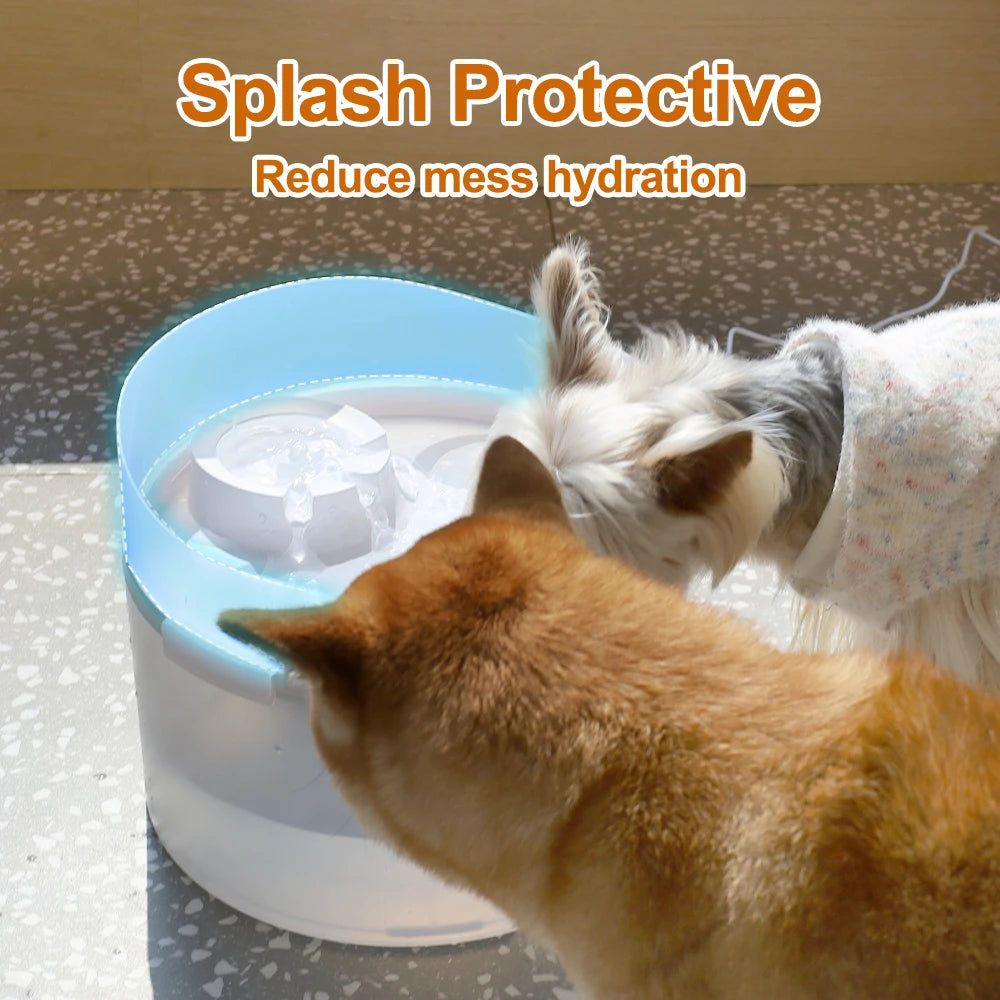 NPET 2 Gallon White Dog Water Fountain For Large Medium Dogs - Quick and EZ Shop