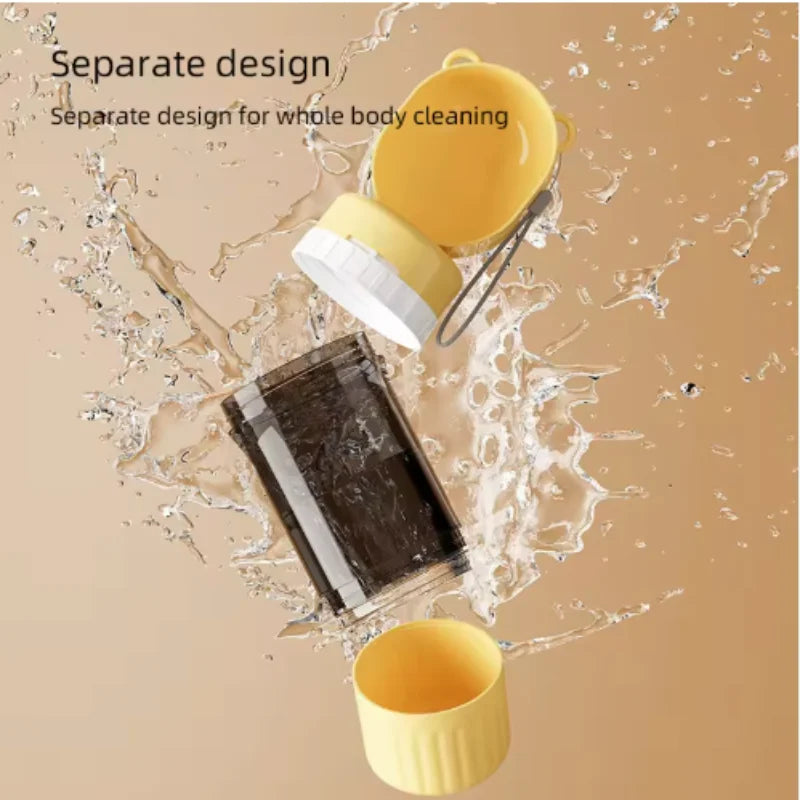 Compact Dual Storage Dog/Cat Travel Bowl 400ml Water 180ml Food On-the-Go for Hiking Camping Portable Pet Feeder And Waterer - Quick and EZ Shop