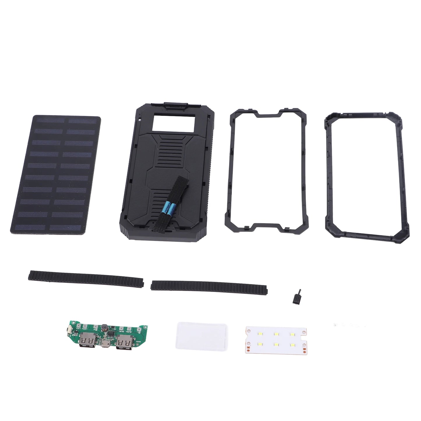 Mobile Power Bank Solar Power Bank Portable 20000mAh Fast Charging  USB Polar Mobile Power Bank Case  Kit Power Bank Case