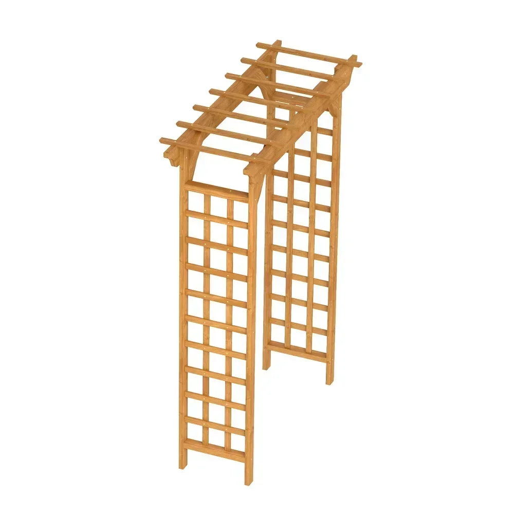 Wooden Arbor, Wedding Arch for Ceremony, Wood Trellis for Plant Climbing, Christmas Decor Pergola for Garden Backyard