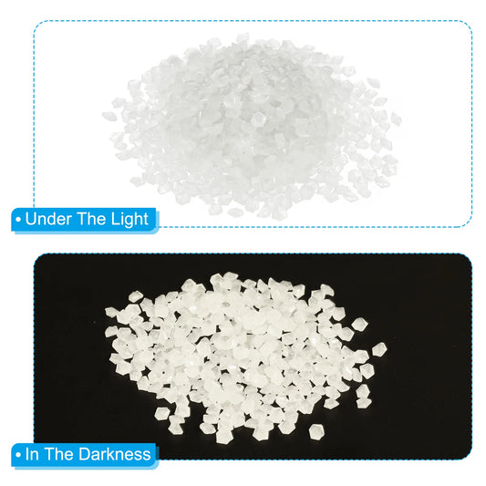 3000pcs Glow Rocks 3-5mm Glow Pebbles Decoration in the Dark Luminous Stones Decor DIY Decorative for Garden, Potted Plant