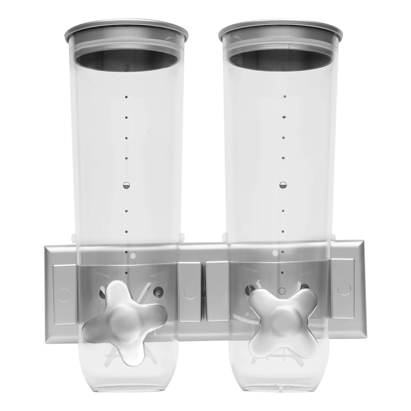 2PCS Grain Storage Box Kitchen Wall-mounted Food Dispenser Cereal Dispenser