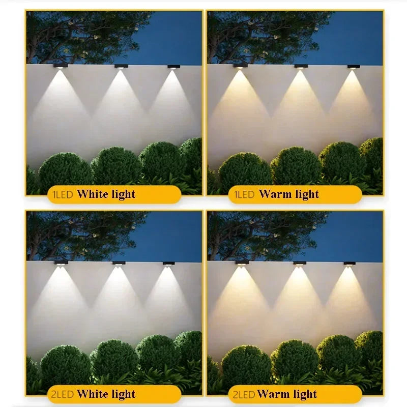 LED Solar Step Lamp Outdoor Path Stair Garden Lights Waterproof Balcony Deck Light Decoration Patio Stair Fence Light 1~12pcs