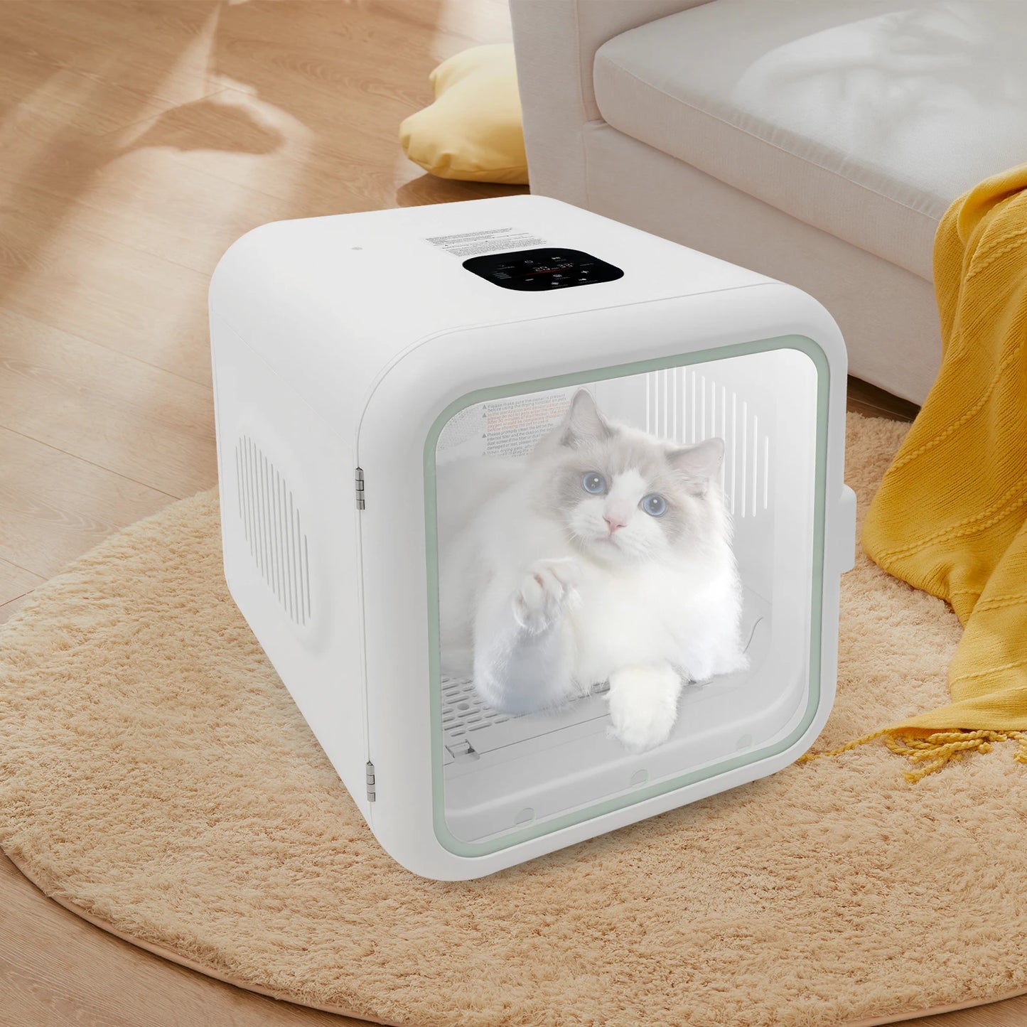62L Automatic Pet Dryer Box Puppy Drying Machine Smart Pet Grooming Hairdryer Intelligent Temperature Control for Dogs Cats