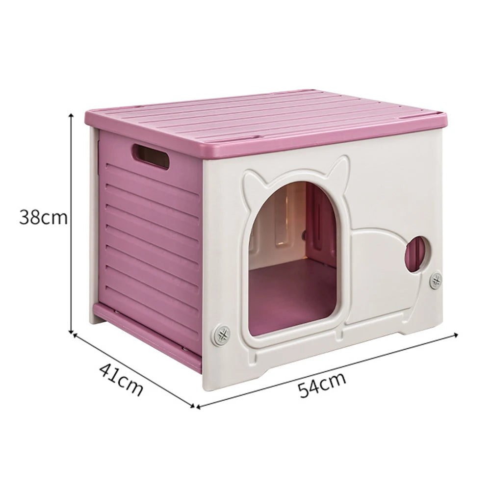 Stray Cat House Outdoor Rainproof Shelter Winter Warm Cozy Pet Cave Sleeping Beds Foldable Washable for Small Pets Supplies