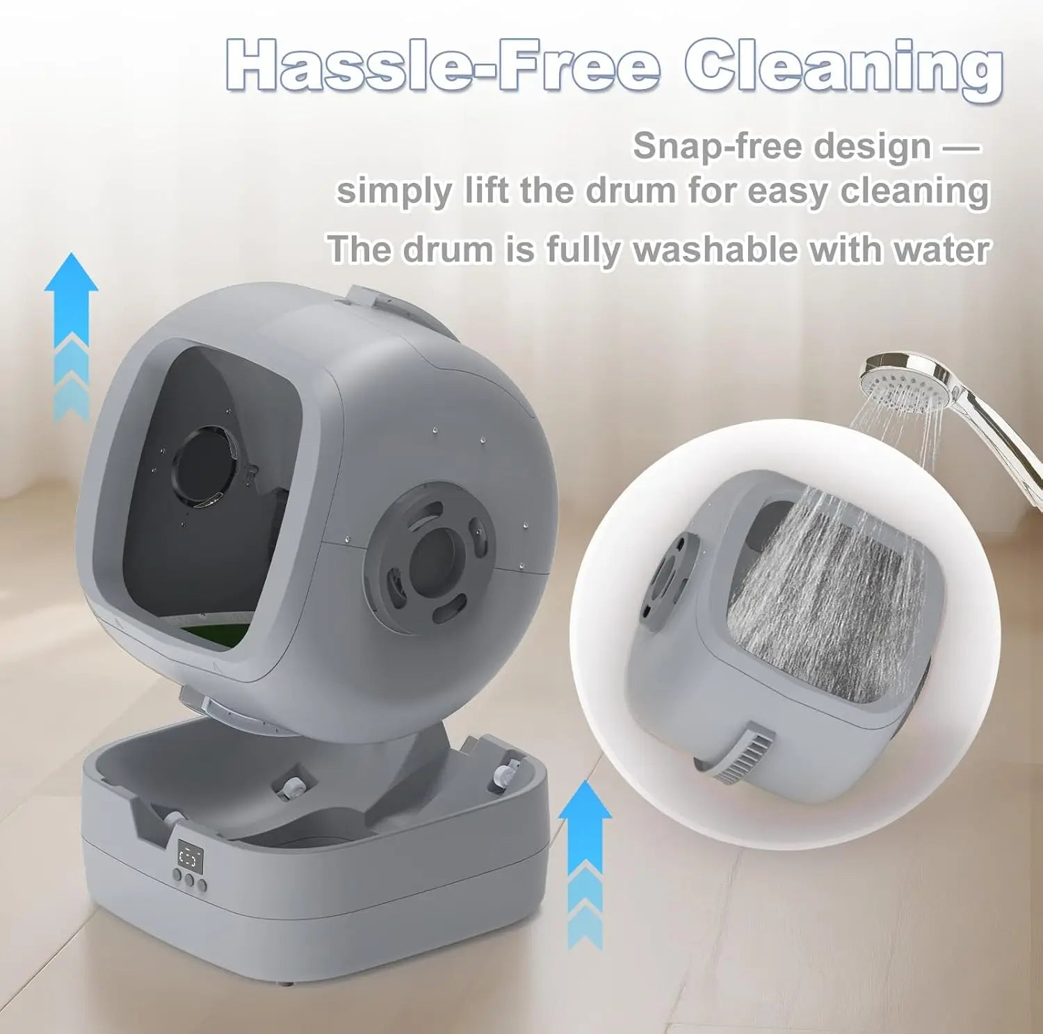 Automatic Self-Cleaning Cat Litter Box with App Control, Weight Monitoring, Ultra-Quiet for Medium Cats - Quick and EZ Shop