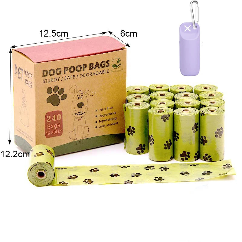 Portable Dog Poop Bag Case Toilet Bag Garbage Bin Sofe Silicone Pet Garbage Bag Dispenser Dog Poop Bag Storage Device With Hook - Quick and EZ Shop