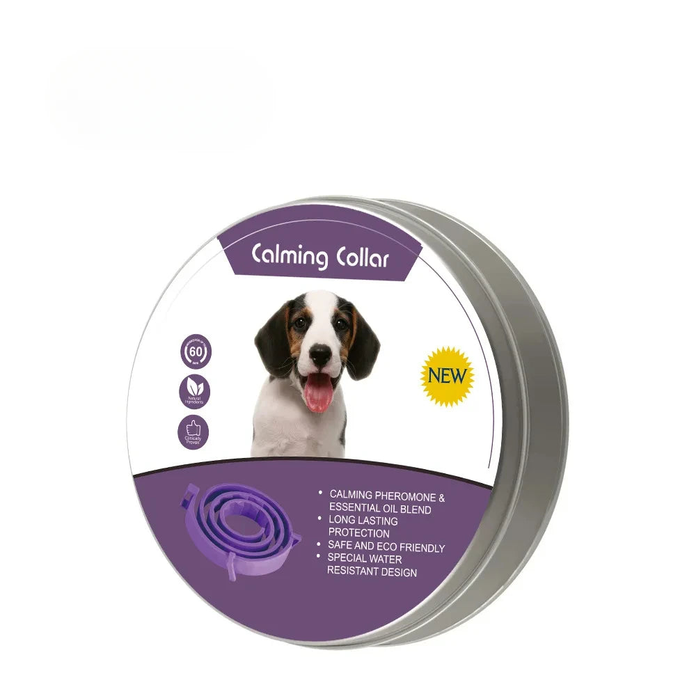 Pet Calming Collar For Cats Dogs Adjustable Anxiety Pheromone Reducing Pet Collar Lasting Natural Calm Relax Soothing Collars