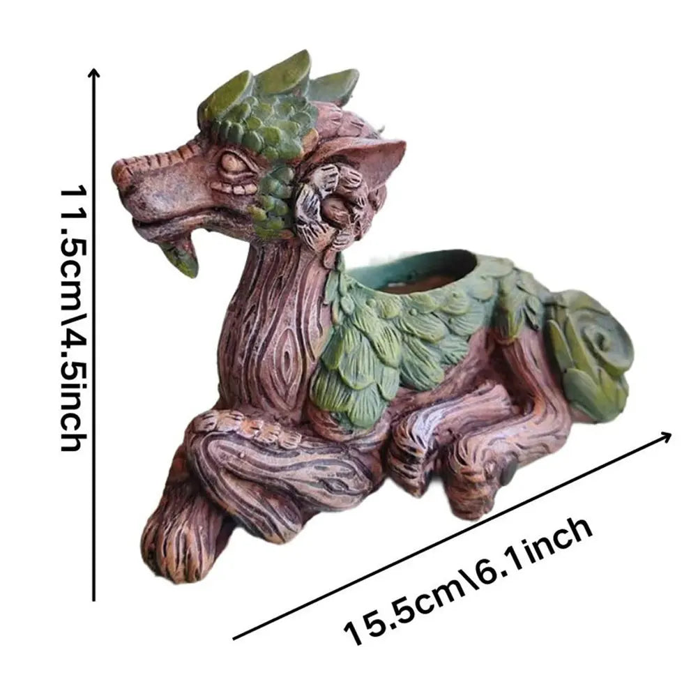 Creative Dragon Tree Planter Unique Succulent Pot Decorative Plant Pot Gift for Nature Lovers