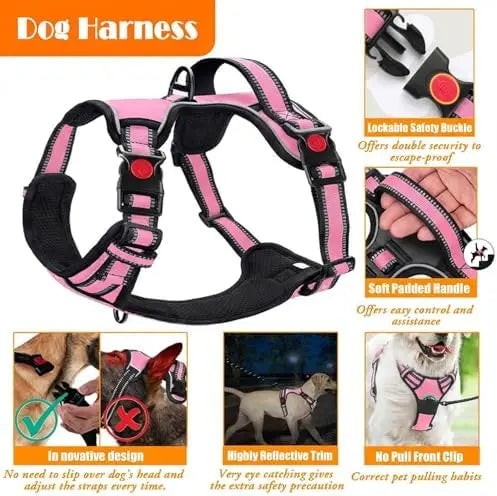 Training Kit for Dogs: LOBEVE No Pull Harness with Collar & Leash Set - Quick and EZ Shop