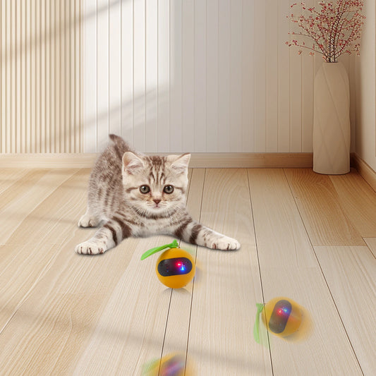 Interactive Cat Toy Electric Moving Ball Automatic Rolling Ball Cat Toy
