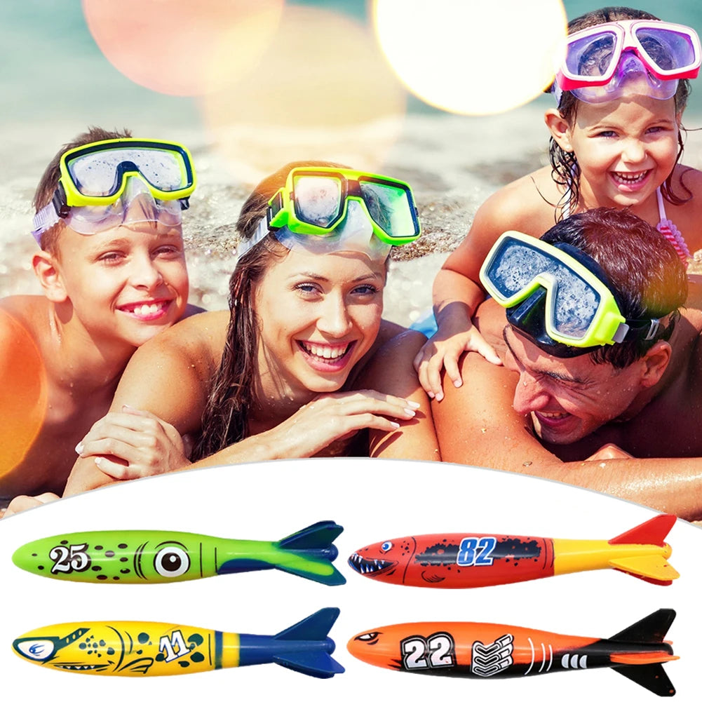 Ren Summer Pool Diving s Creative Throwing Dive Water  Pool Treasure Hunt Diving Torpedo Water Ring Pool Accessories