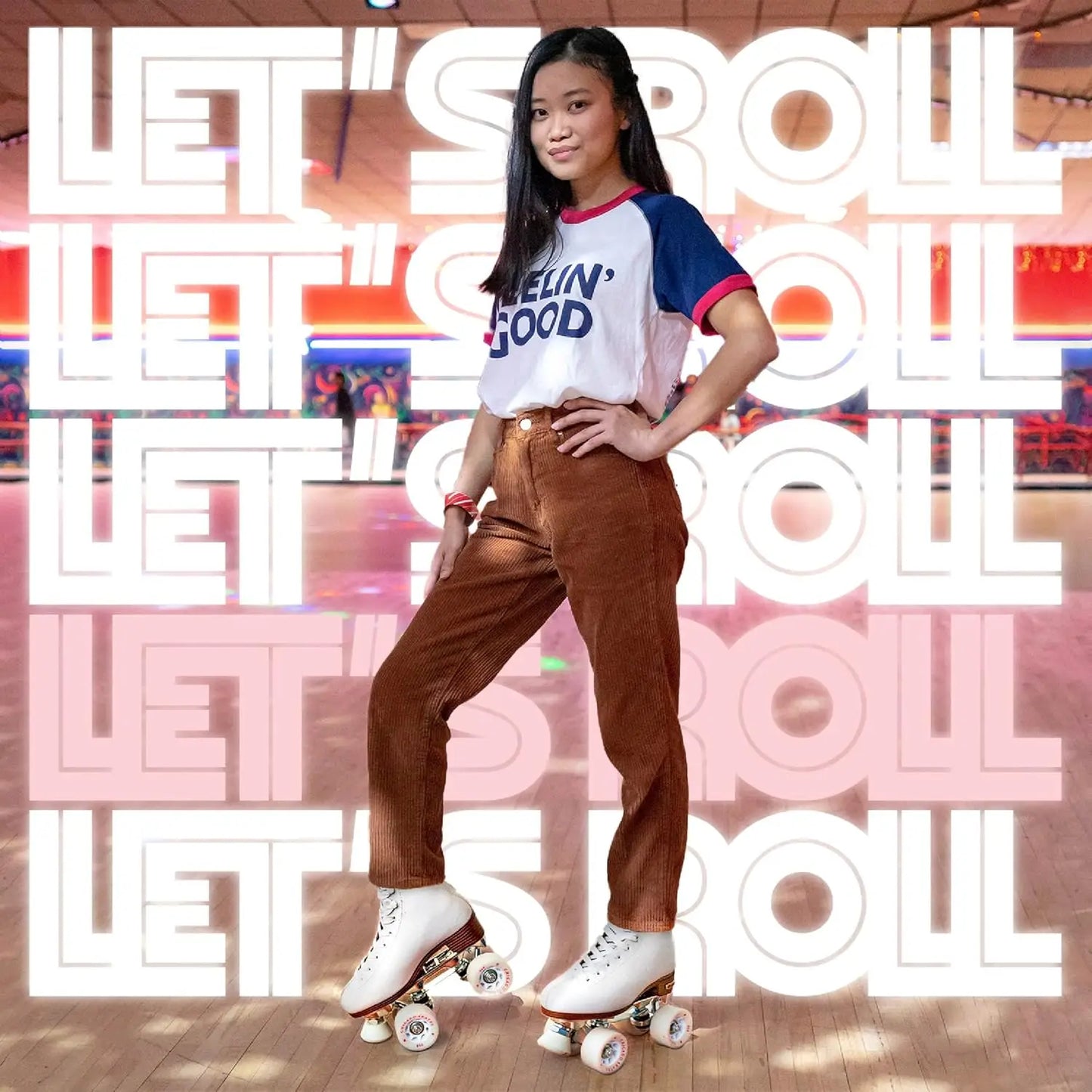 Skates Deluxe Leather Lined Rink Skate Ladies and Girls COMFORT FIT Urethane High Impact Oversized Wheels