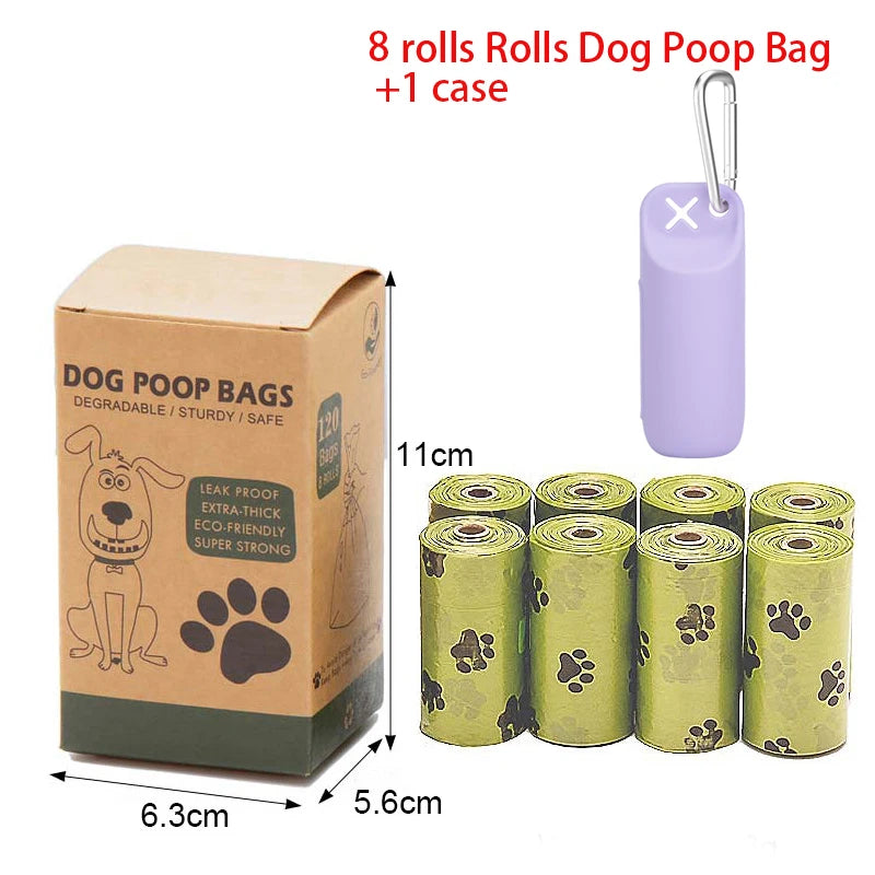 Portable Dog Poop Bag Case Toilet Bag Garbage Bin Sofe Silicone Pet Garbage Bag Dispenser Dog Poop Bag Storage Device With Hook - Quick and EZ Shop