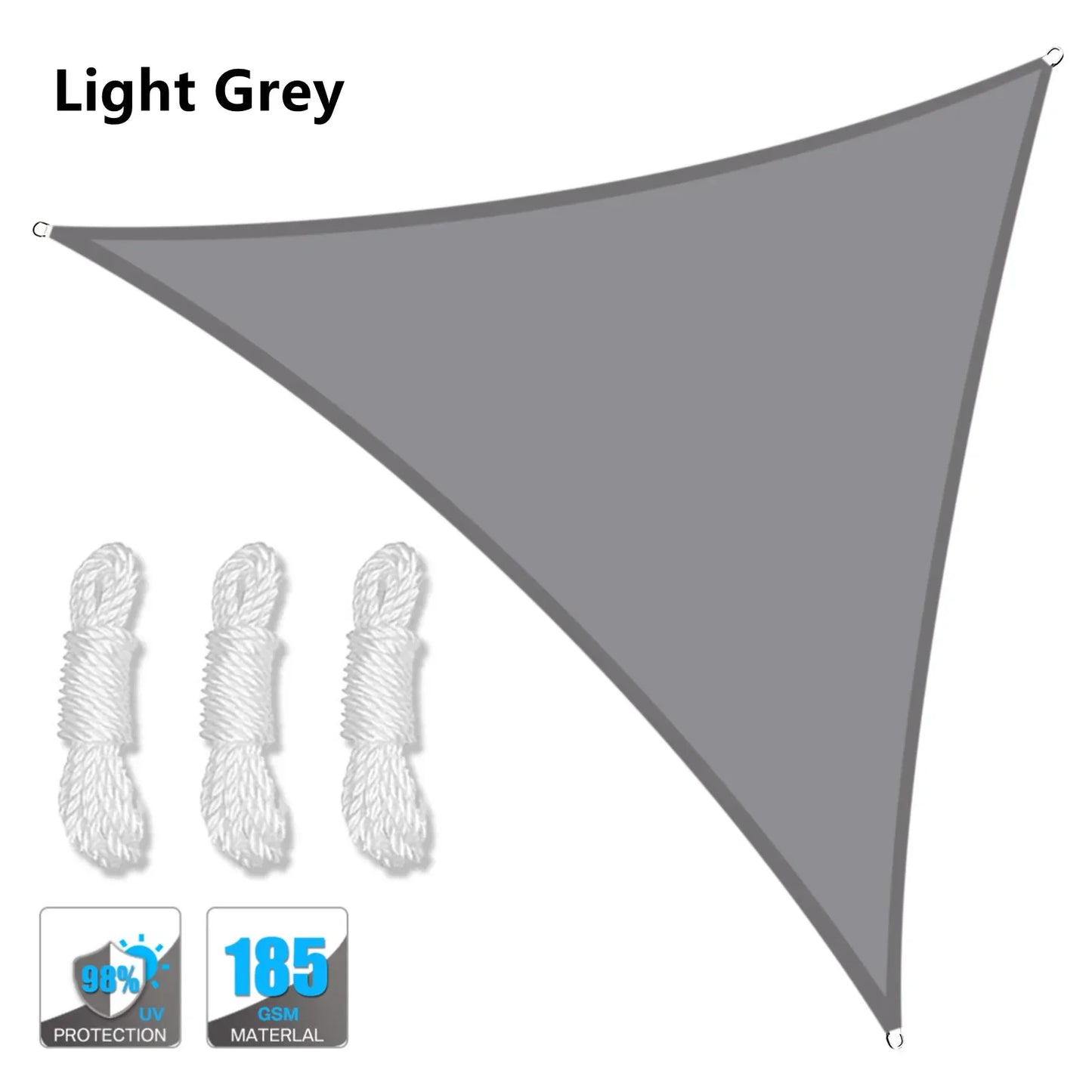 Heavy Waterproof Shade Sail Sun Canopy Cover Trilateral/Triangle 5x5x5M/2x2x2M Garden Yard Awnings Car Sunshade Cloth Net Summer