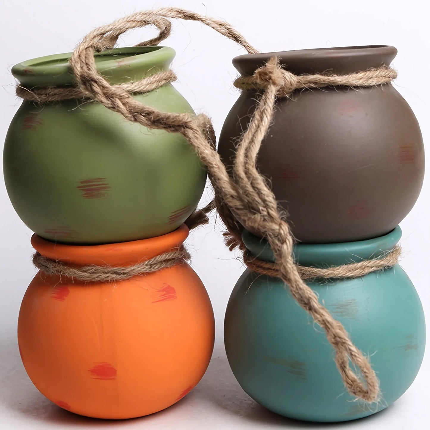 Hanging Planter for Indoor Plants Mini Wall or Ceiling Mount Dangling Plant Pot for Home Office Dorm Living Room MIAO-US