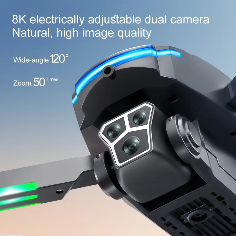 2025 New S2 Max Drone Professional 8K HD Dual Camera Obstacle Avoidance Foldable Quadcopter Drone With Screen Remote Contro