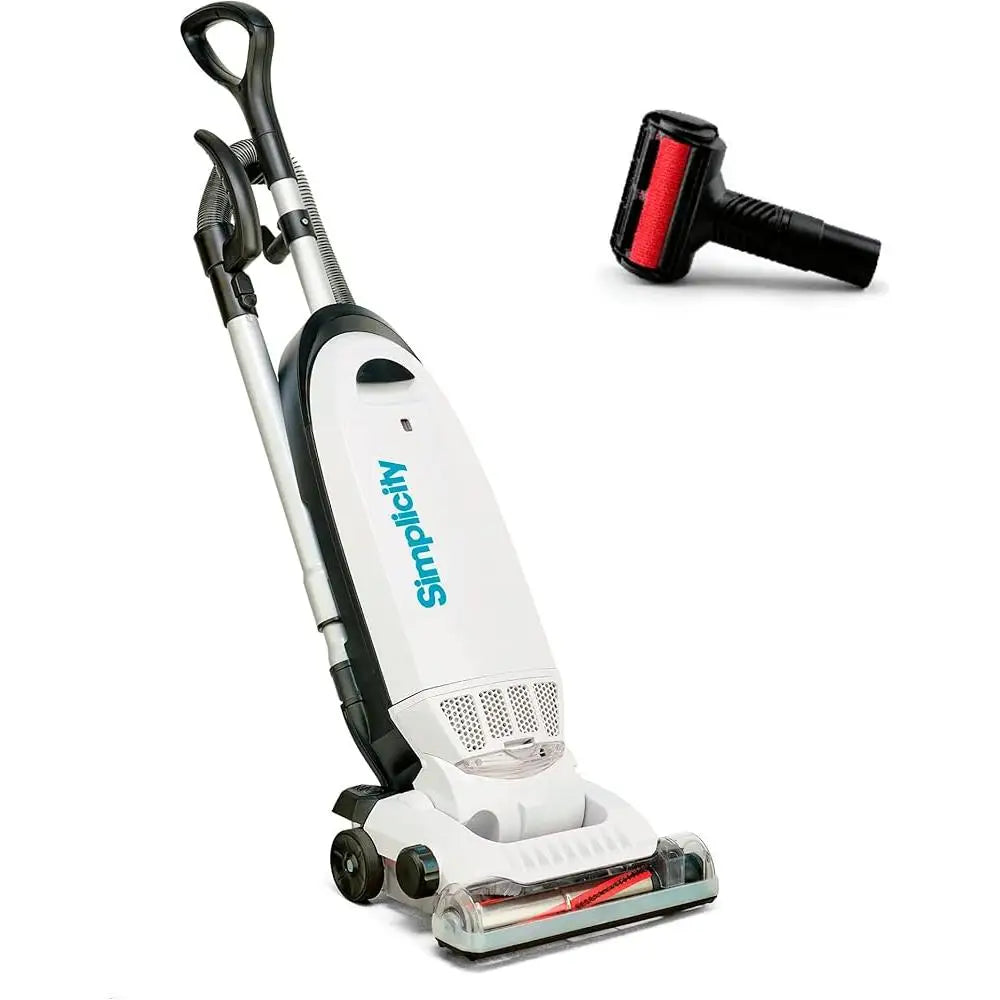 Allergy Upright Bagged Vacuum with HEPA Filter Pet Hair Remover Lightweight Cleaning Tools Telescopic Wand Dusting Brush