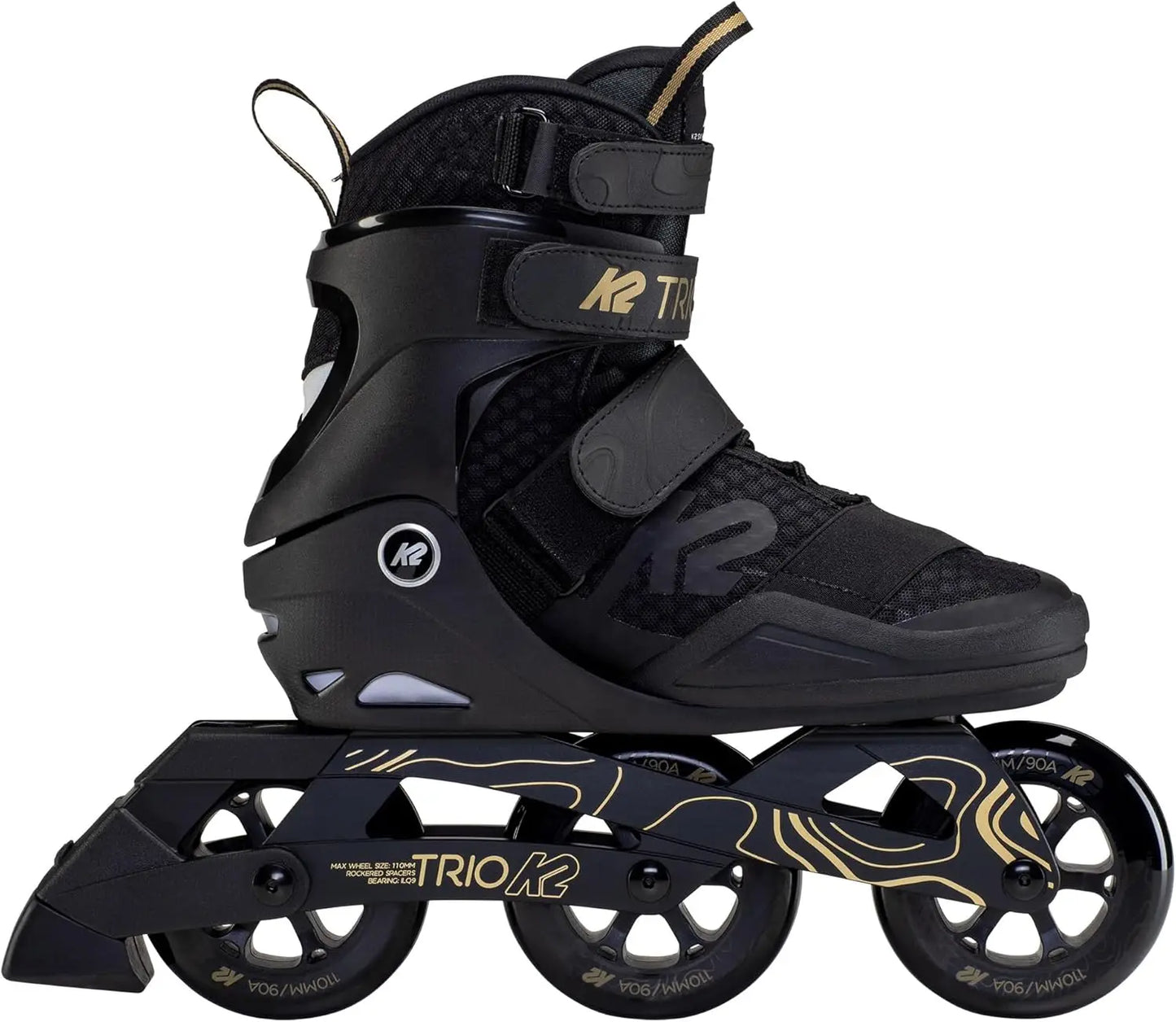 110 Mens Urban Inline Skates Traditional Lacing TRIO Frame Superior Levels of Comfort Breathability and Style