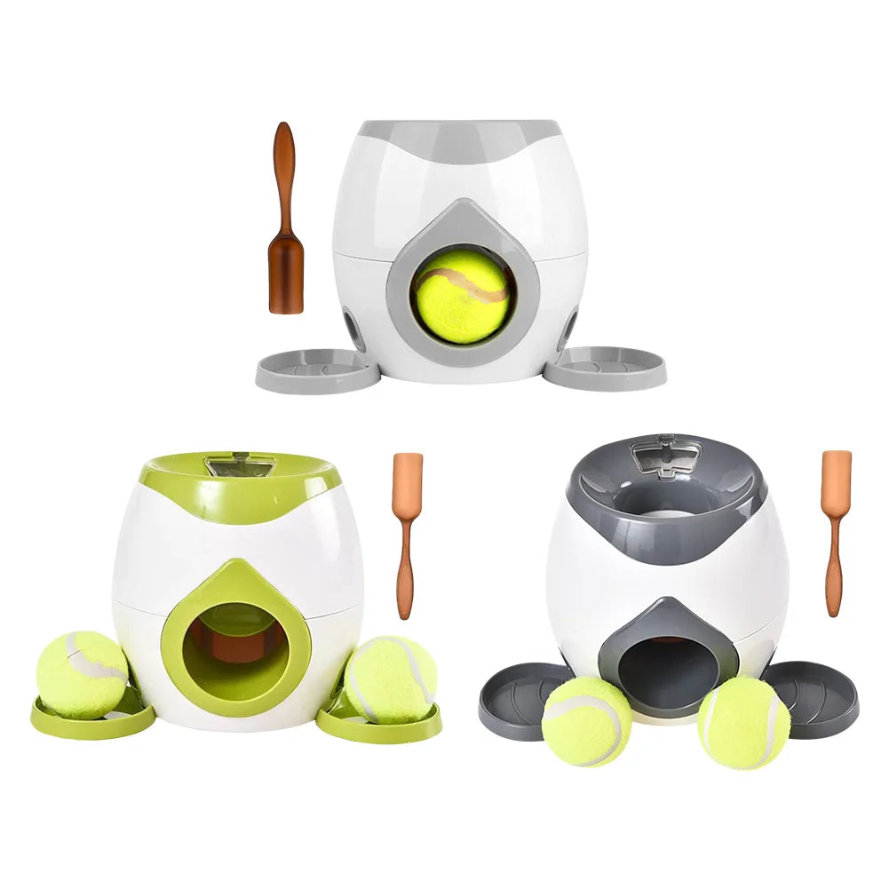 Automatic Dog Ball Launcher Dog Tennis Food Reward Machine Interactive Dog Ball Thrower Dog Tennis Balls Feeder
