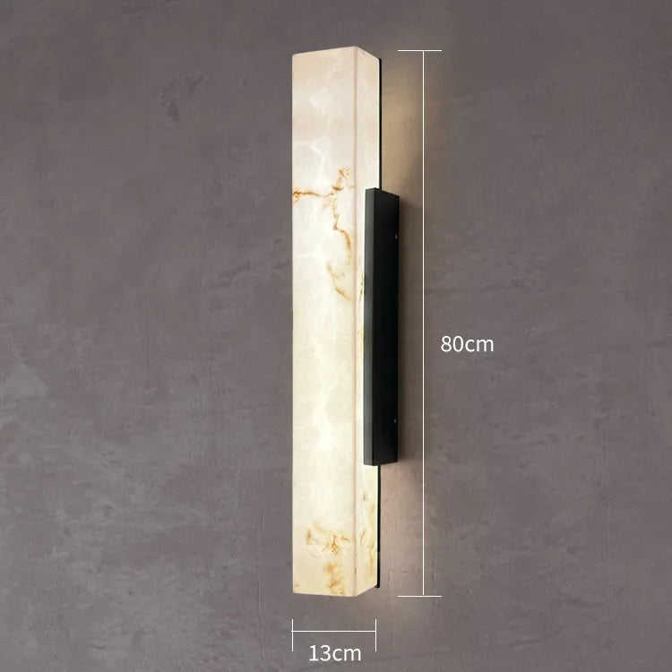 Modern Minimalist Outdoor Waterproof IP65 Lmitated Marble LED Wall Light AC85~265V Stainless Steel Porch Lamp For Street Adorn