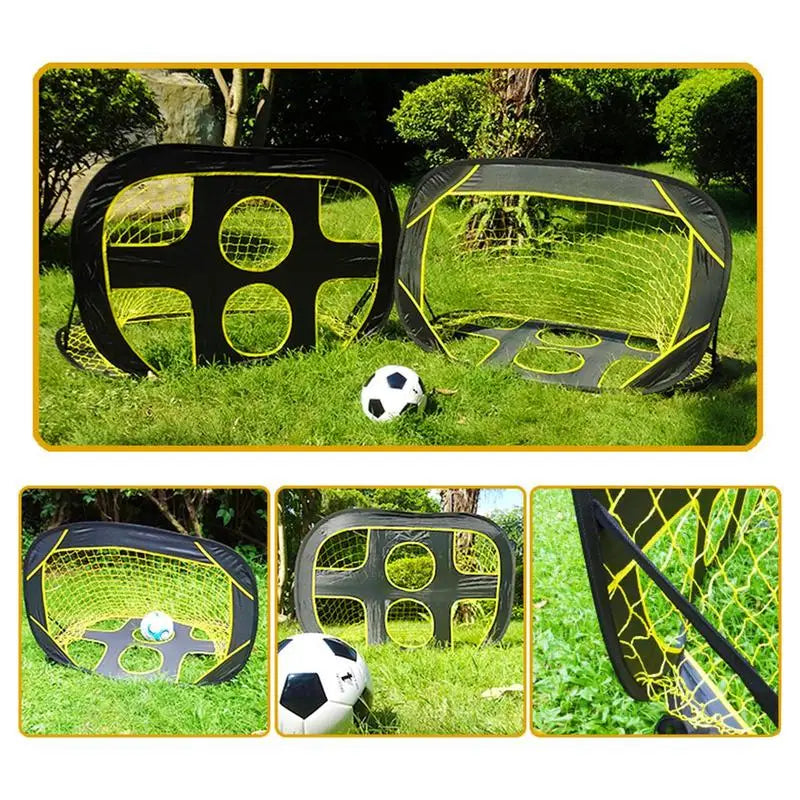 Kids Soccer Goal Portable Football Target For Soccer Cage Net Foldable Gate Impact-Resistant Outdoor Grass Football Training