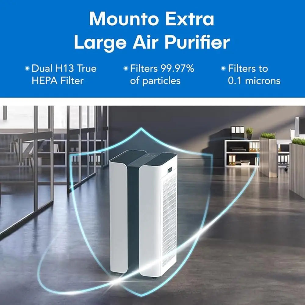 Whole Home Air Purifier HEPA Filter 600CFM Removes 99.97% Smoke Dust Pet Hair Areas Up to 4650sqft
