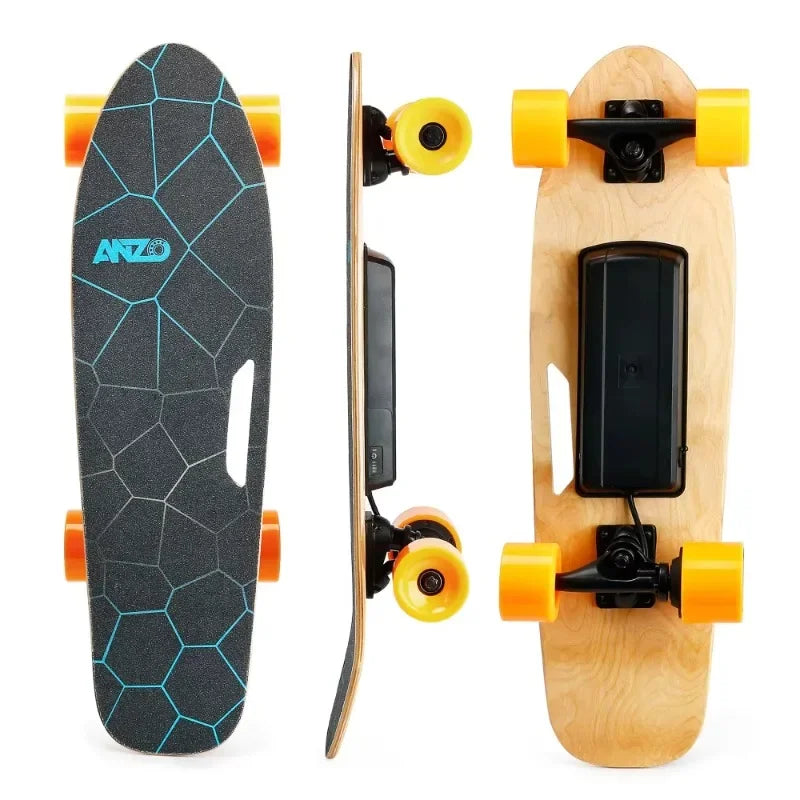 Electric Skateboard with Remote Control, 350W, Max 10 MPH, 7 Layers Maple Skateboard, Load Up To 100kg for Adult, Teens and Kids