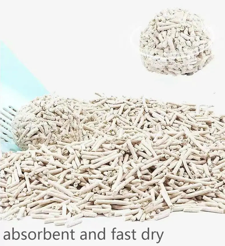 FEELING BEST Tofu Cat Litter 5.6LB Fast Clumping, Dust-Free,100% Food Grade Raw Materials, Solubility in Water