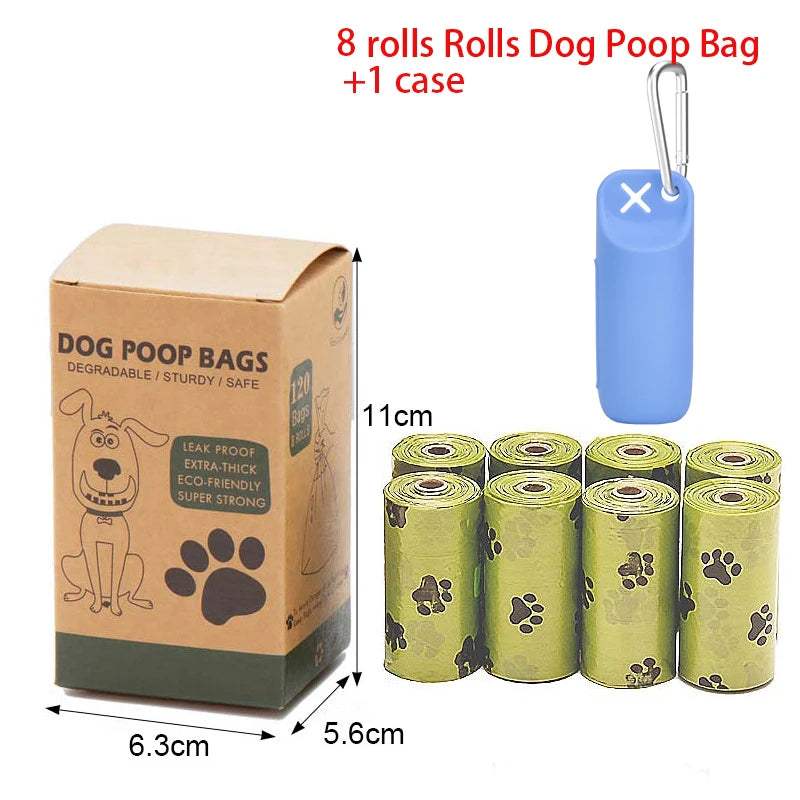Portable Dog Poop Bag Case Toilet Bag Garbage Bin Sofe Silicone Pet Garbage Bag Dispenser Dog Poop Bag Storage Device With Hook - Quick and EZ Shop