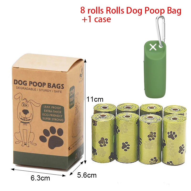 Portable Dog Poop Bag Case Toilet Bag Garbage Bin Sofe Silicone Pet Garbage Bag Dispenser Dog Poop Bag Storage Device With Hook - Quick and EZ Shop