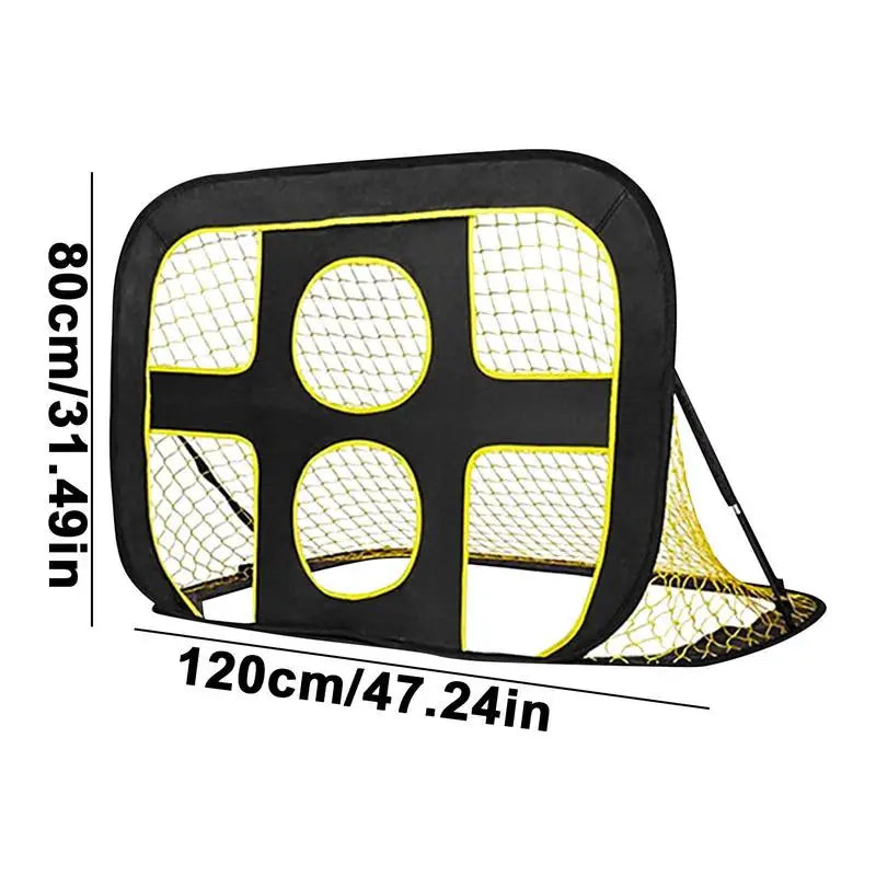 Kids Soccer Goal Portable Football Target For Soccer Cage Net Foldable Gate Impact-Resistant Outdoor Grass Football Training