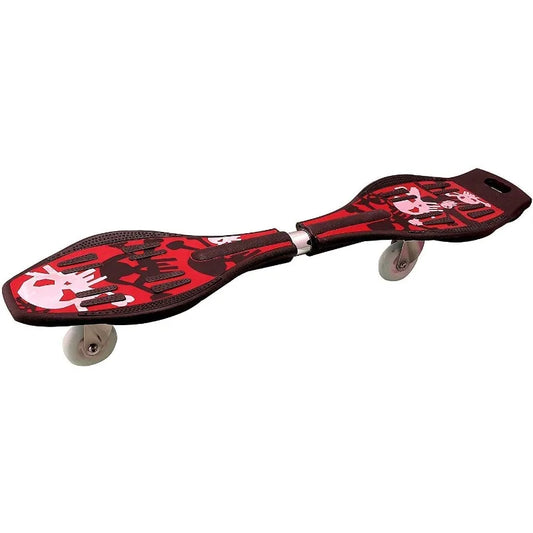 Waveboard, 2 Wheel Twisty 360 Degree Caster Board, Pro Standard Complete Skateboards, Unisex Lightweight Twist Board