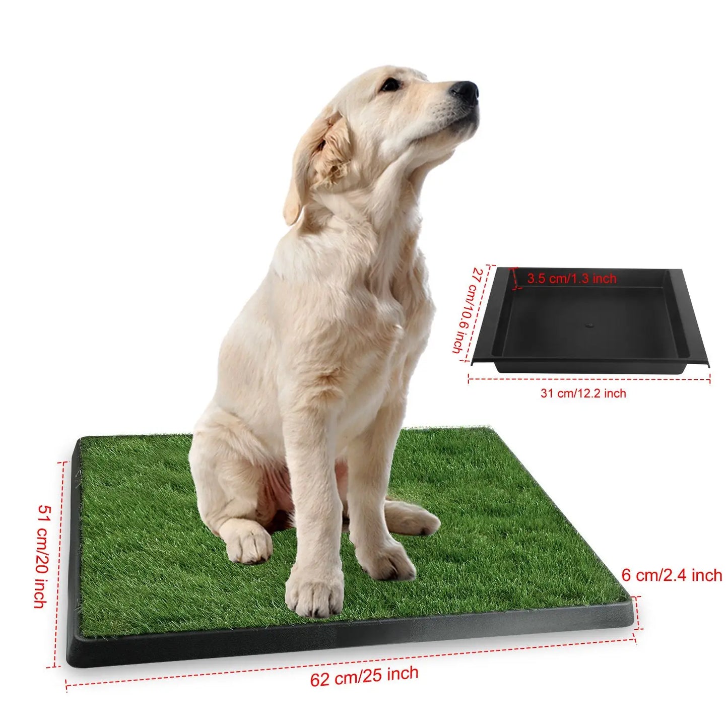 For Dog Potty Training Artificial Grass Pad Pet Cat Toilet Trainer Mat Puppy Loo Tray Turf