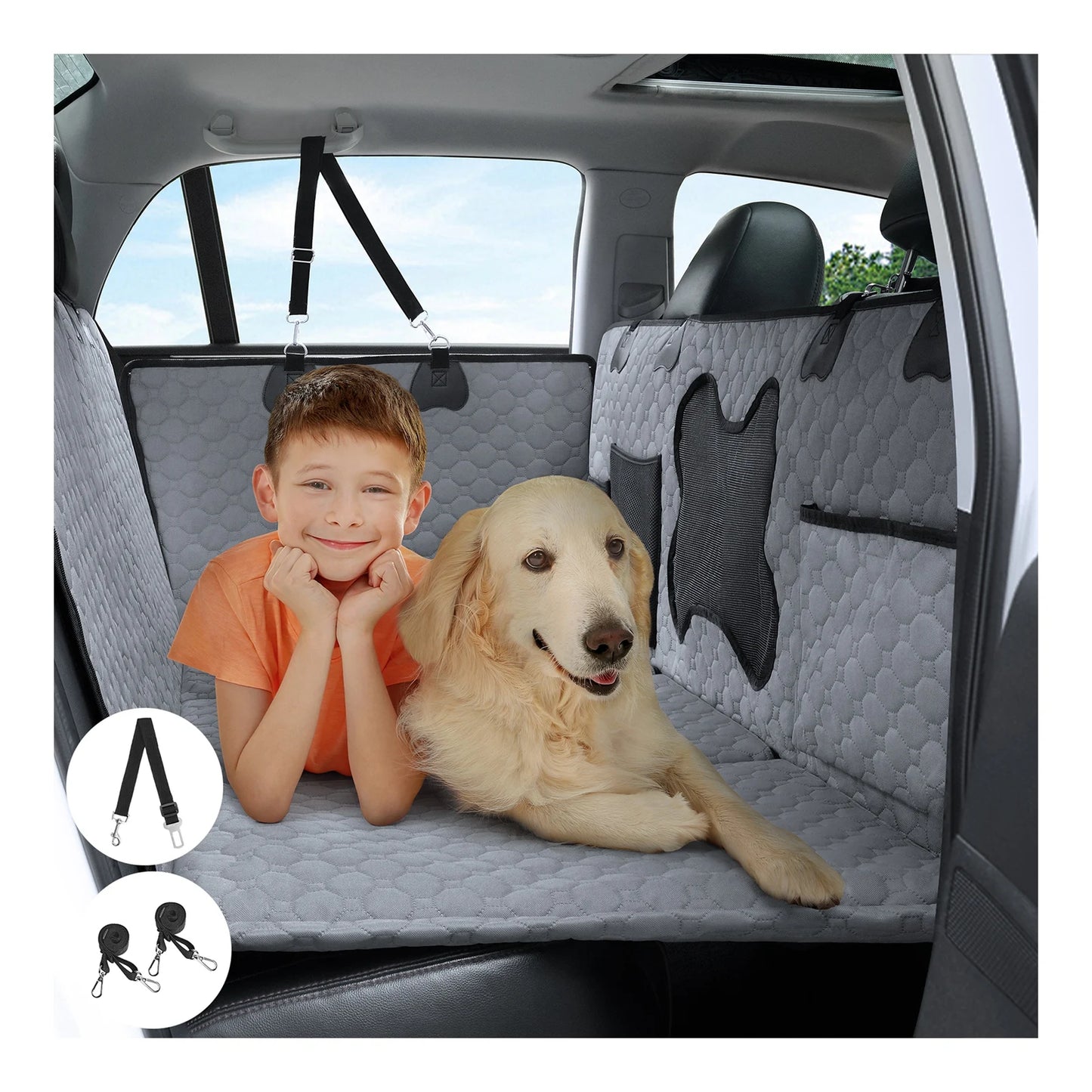 Travel Pad for Dogs Car Seat Cover Scratch Resistant Pet Car Pad Pet Suitable for Rear Seats Seat Protector Tool